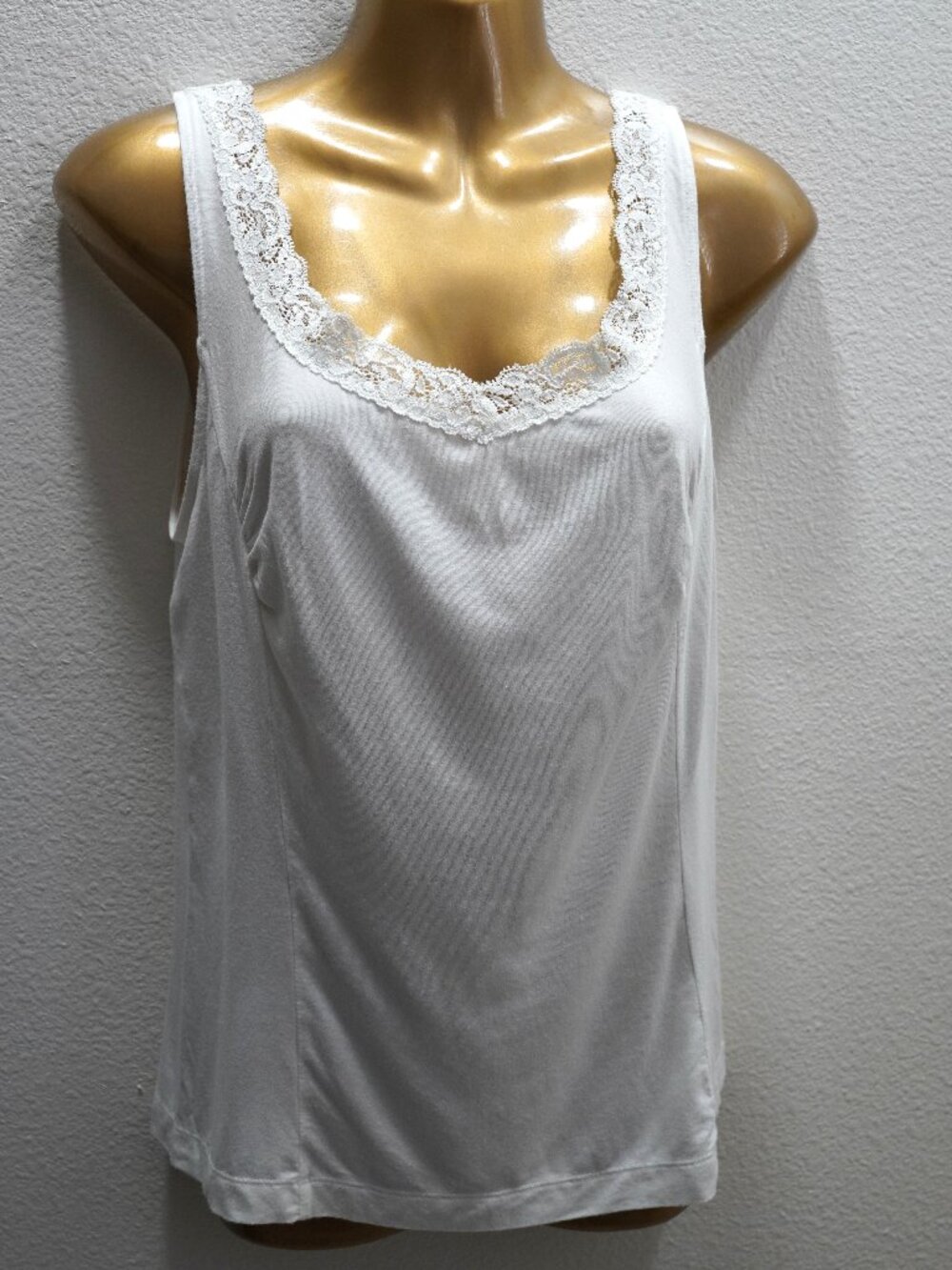 Cabi White Lace Camisole Tanksize L